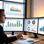 **

A brightly lit, modern office setting. A business professional is reviewing a financial dashboard on a large monitor, showcasing charts and graphs representing key profitability metrics. Stress the importance of financial analysis. Consider warm, inviting lighting. The overall mood should be professional and focused.

**